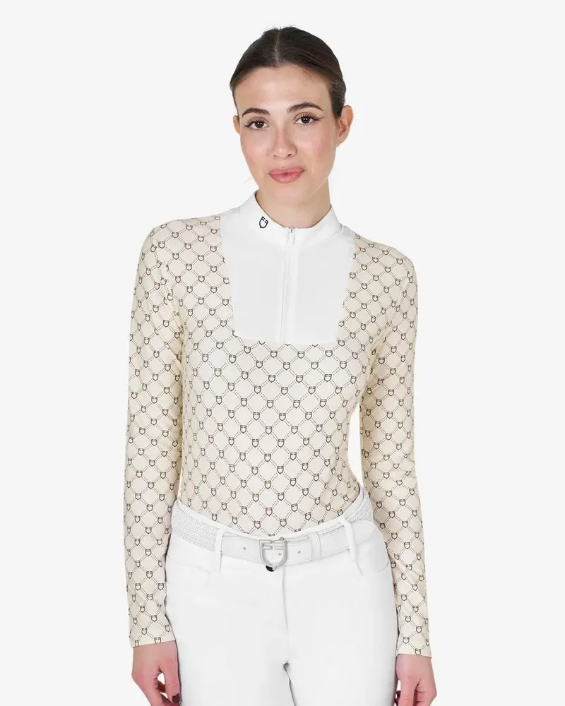 Equestro Women's Monogram Competition Polo Shirt 1