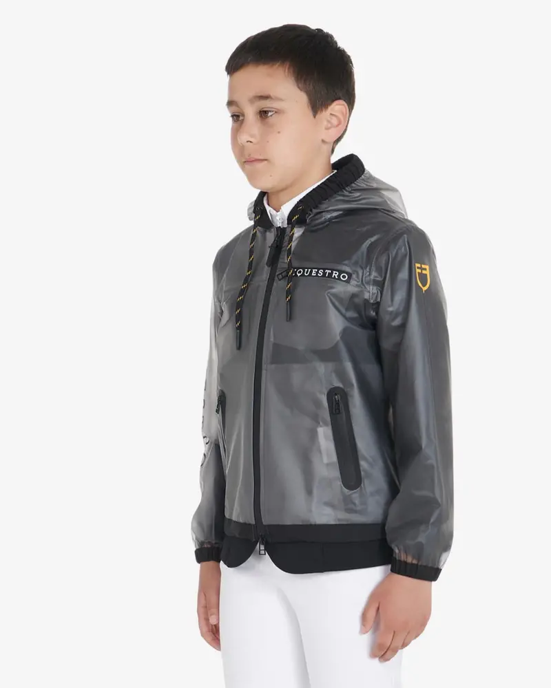 Equestro Young Rider Unisex Raincoat 1