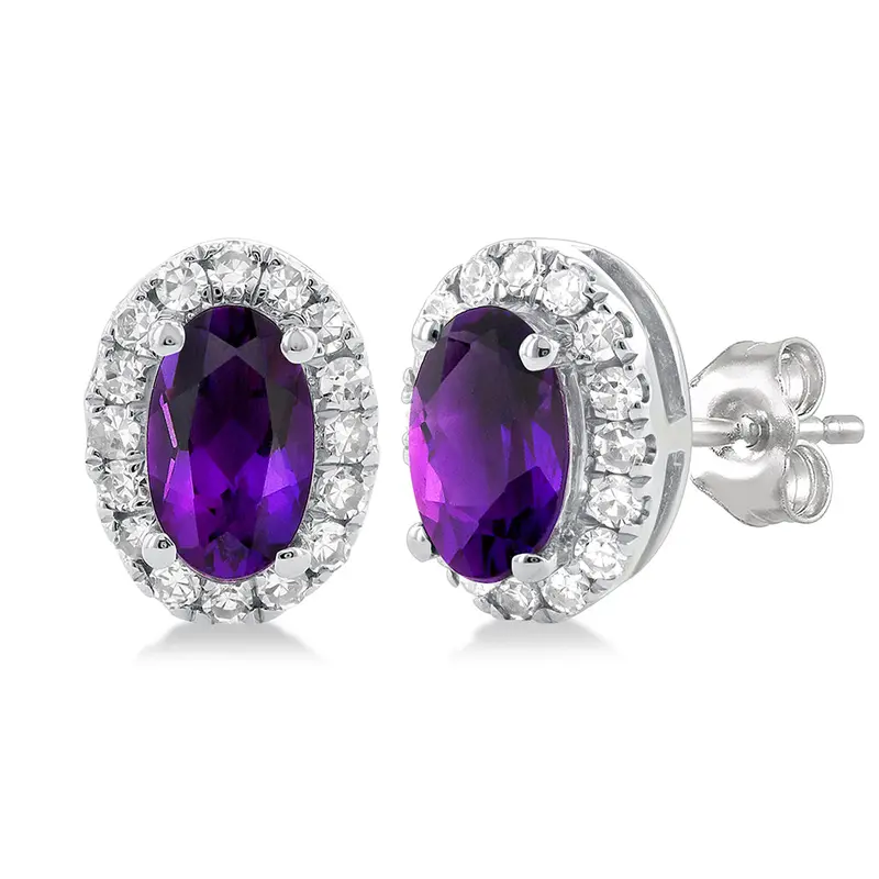 Evening Bloom Amethyst Earrings 1