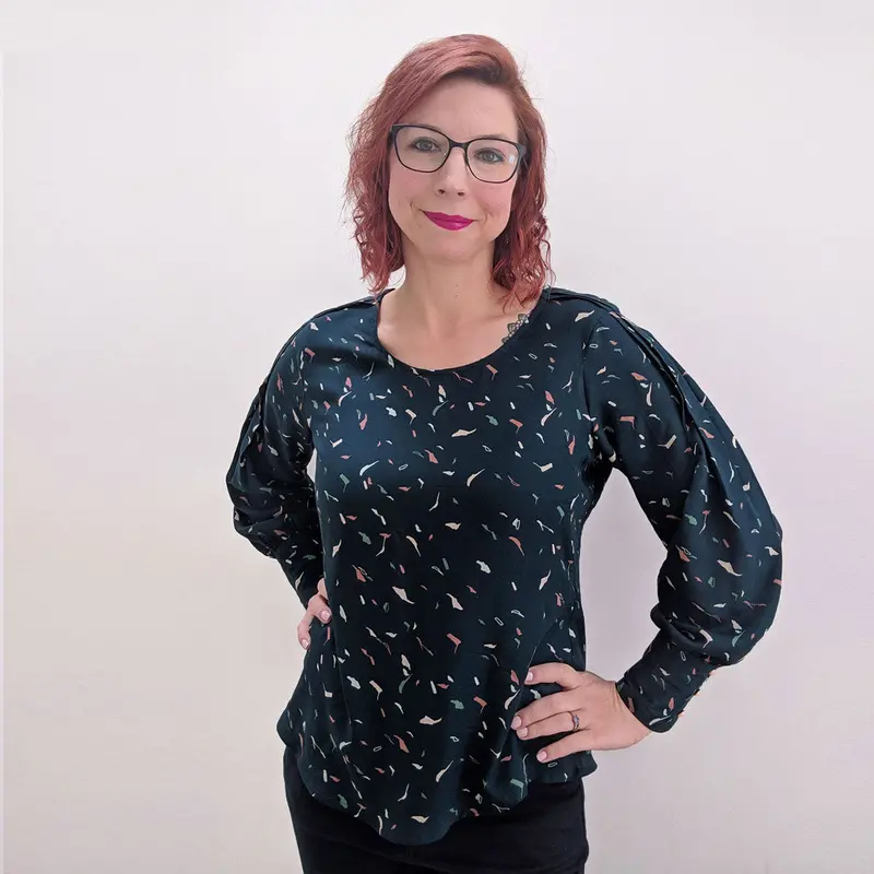 Experimental Space Josie Blouse - Printed Copy Shop (+£7.00) 1