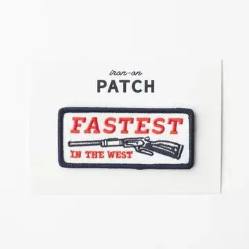 Fastest In The West Embroidered Iron On Patch 1