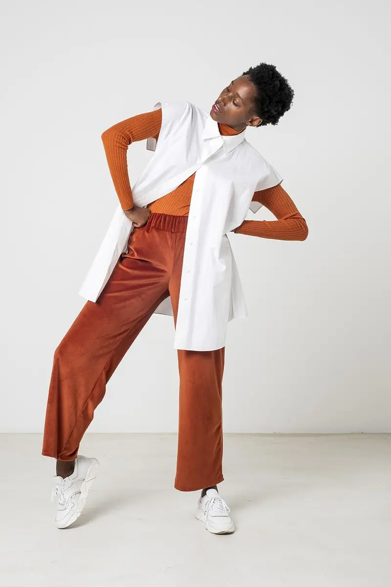 Fibre Mood Benita Trousers - Printed Copy Shop (+£7.00) 1