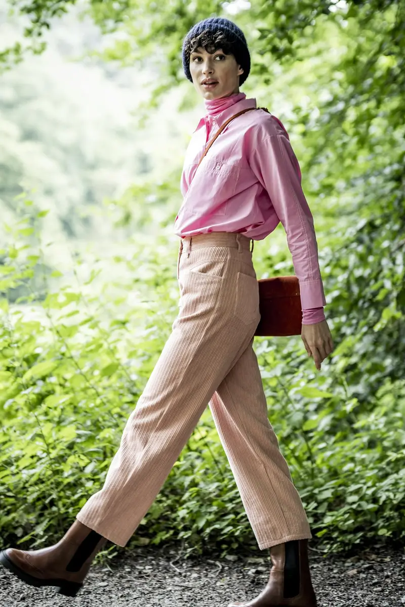 Fibre Mood Betty Trousers - Printed Copy Shop (+£7.00) 1