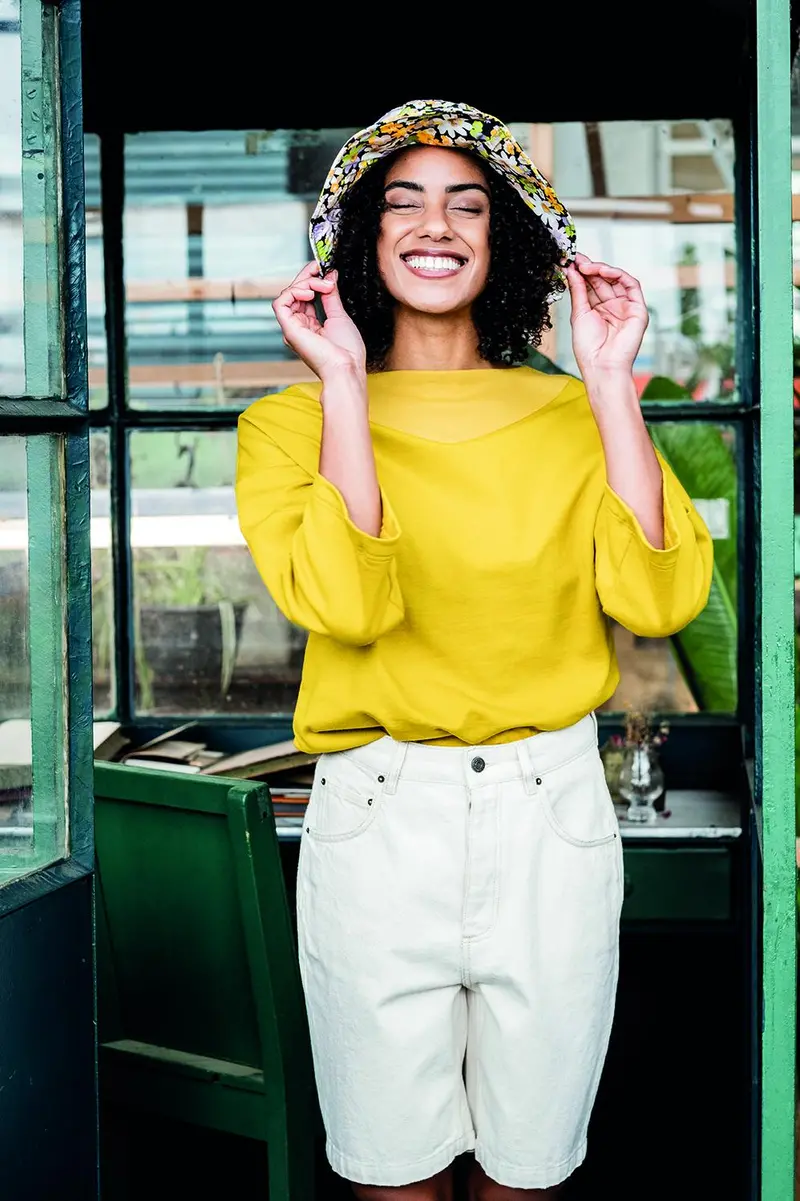 Fibre Mood Vera Top - Printed Copy Shop (+£7.00) 1