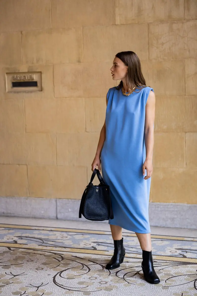 Fibre Mood Yushu Dress - Printed Copy Shop (+£7.00) 1