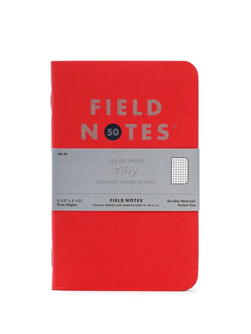 Field Notes Fifty Back To Basics 3 Pack Graph Paper 1