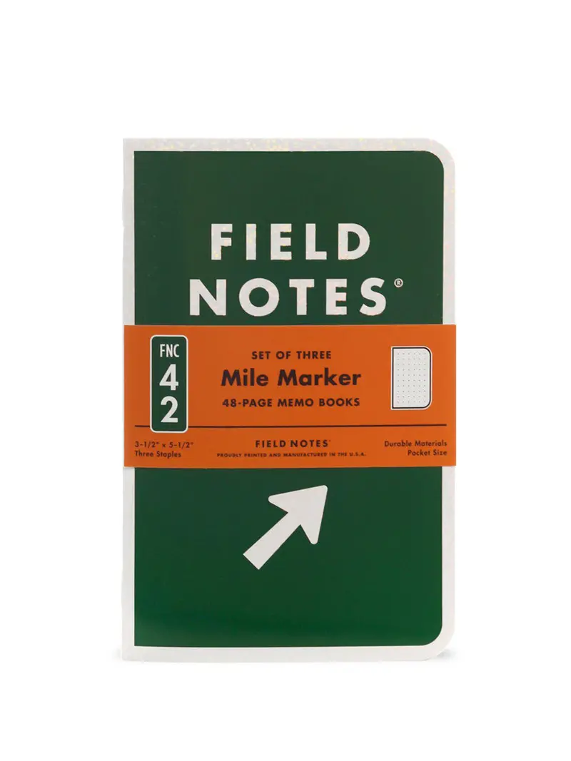 Field Notes Mile Marker 3 Pack Dot Graph Paper 1