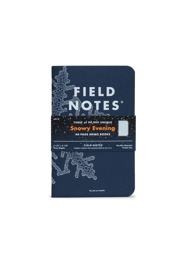 Field Notes Snowy Evening 3 Pack Dot Graph Paper 1