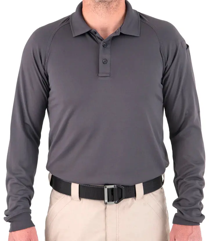 First Tactical Men's Performance Long Sleeve Polo 1