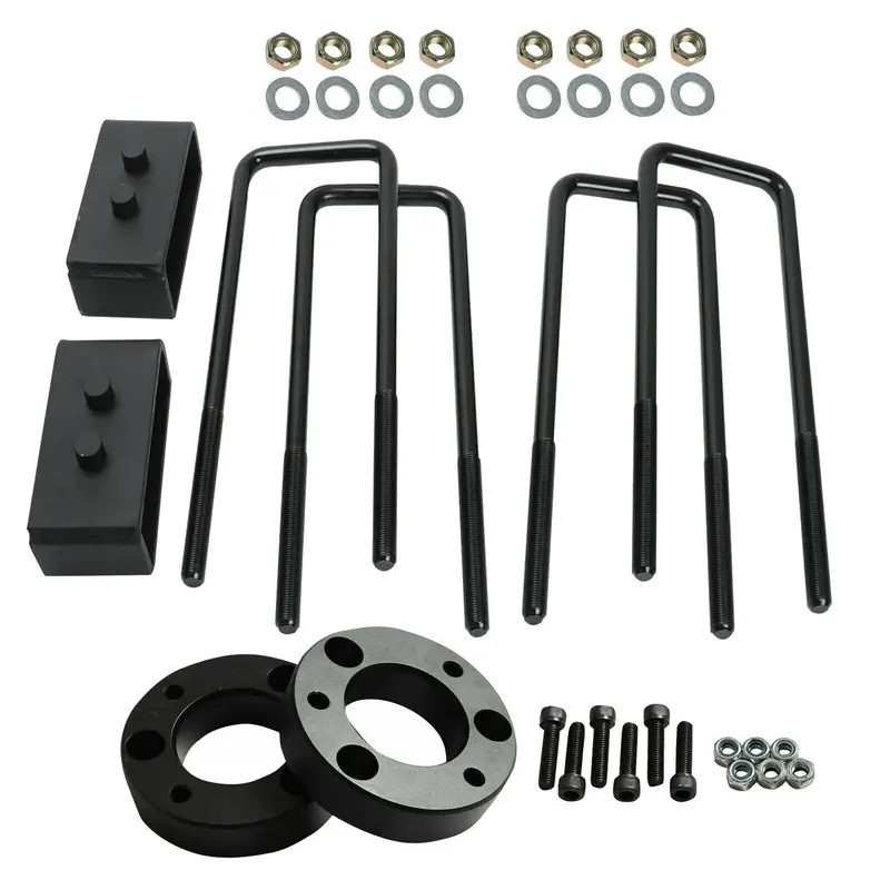 Fit 2004-17 Ford F150 4Wd 2" F Spacers+2" Blocks Raise Leveling Lift Kit Black 1