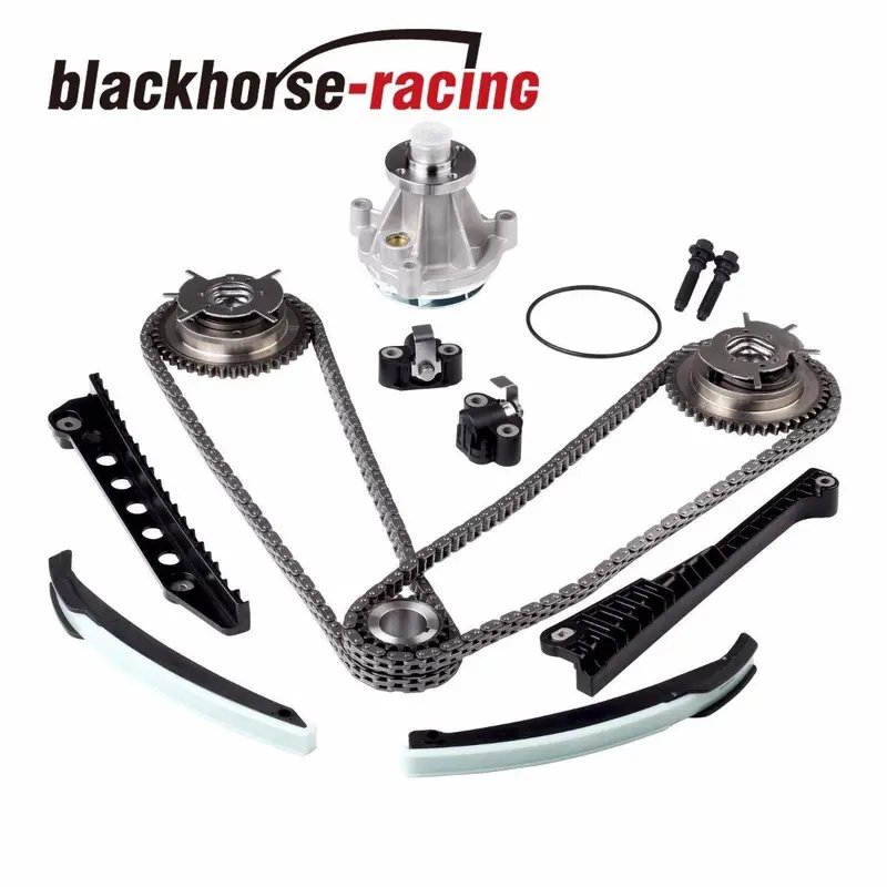 Fits Ford F150 F250 Lincoln 5.4L V8 04+ Timing Chain Water Pump Kit+Cam Phasers 1
