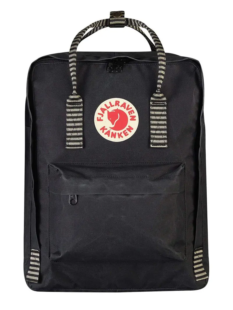 Fjallraven Kanken Classic Backpack Black Striped 1