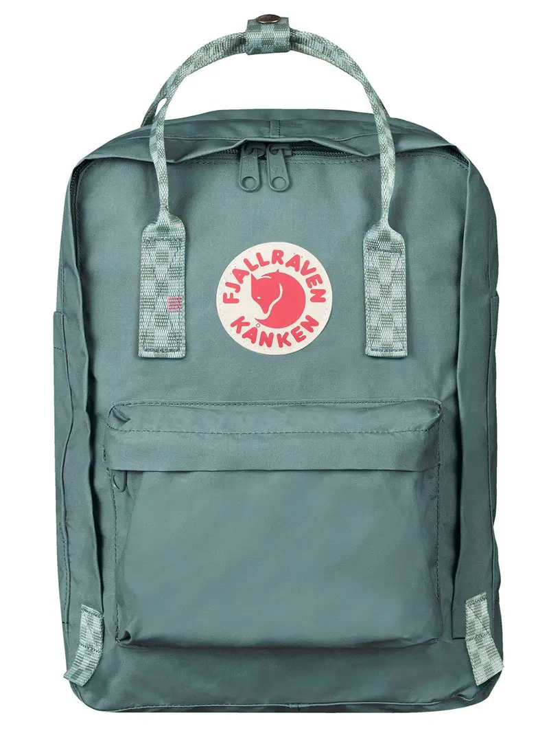Fjallraven Kanken Laptop 13 Inch Frost Green Chess Pattern 1