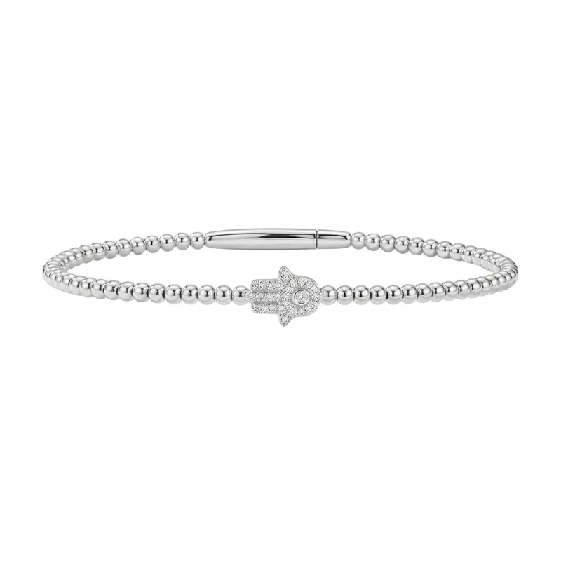 Flexie Hand Of Fatima Diamond Bracelet 1