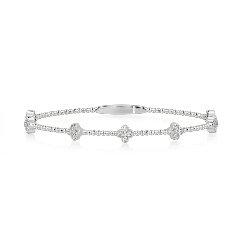 Flexie Lucky Clover Diamond Bracelet 1