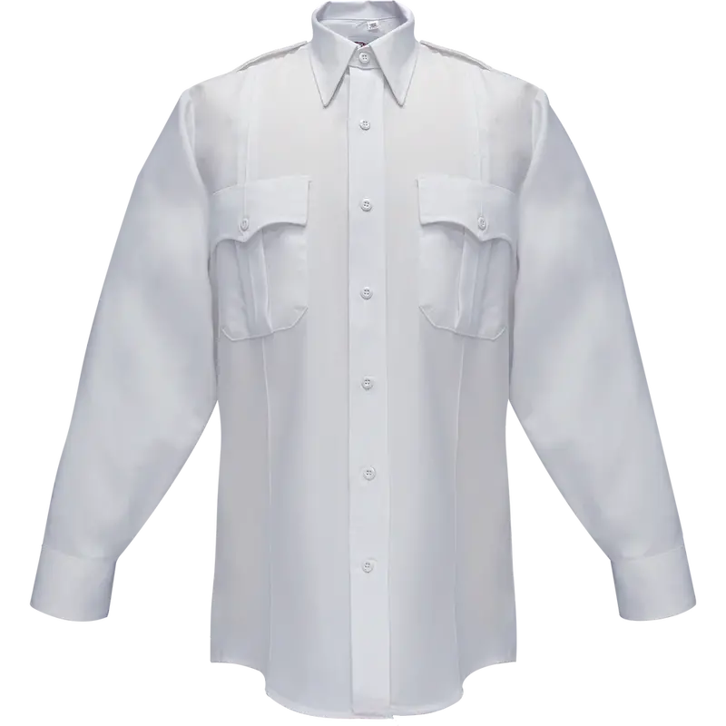 Flying Cross Men's Duro Poplin 65% Poly/35% Cotton Long-Sleeve Shirt 1
