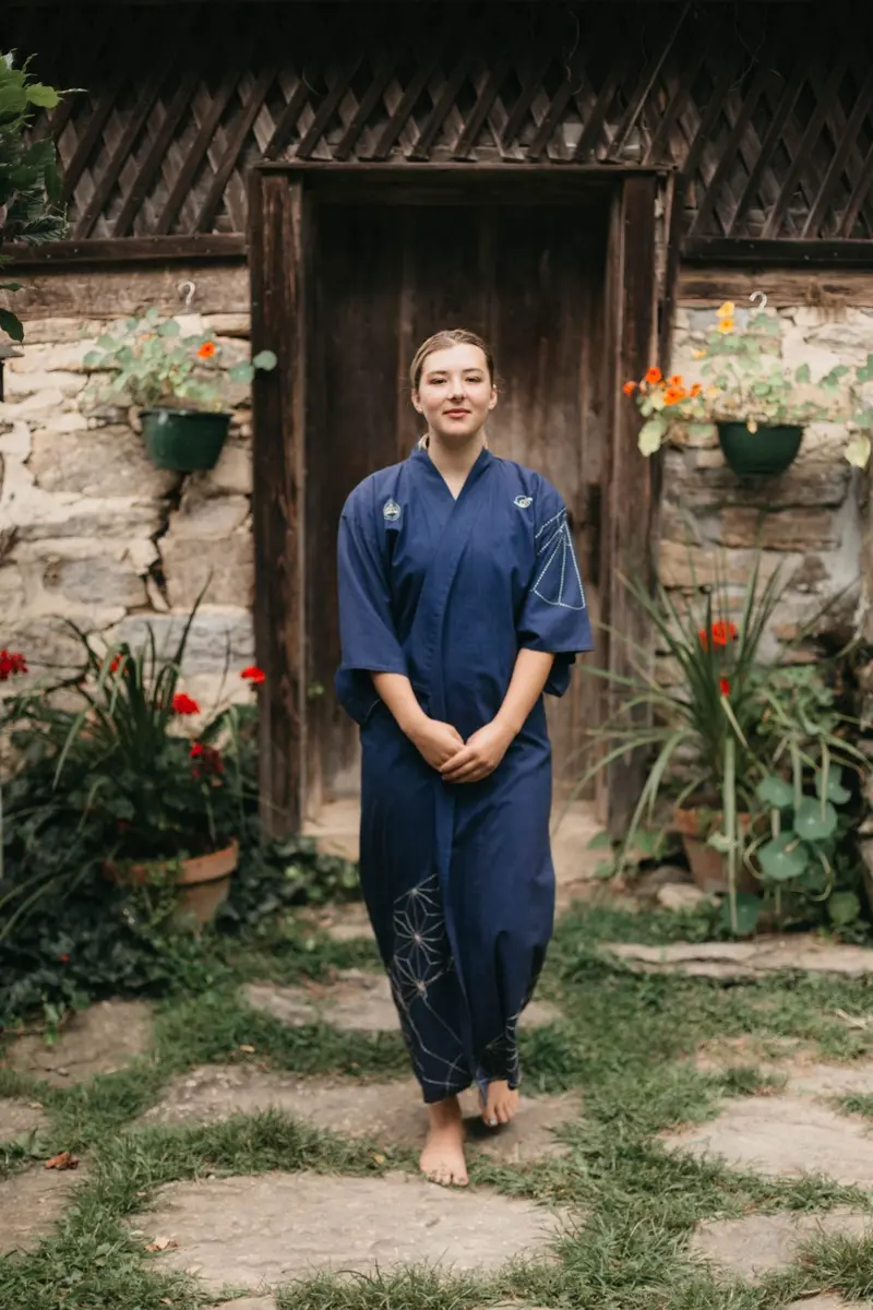 Folkwear 113 Unisex Japanese Kimono - Printed Copy Shop (+£7.00) 1