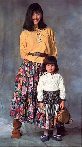 Folkwear 120 Women/Child Navajo Blouse & Skirt - Printed Copy Shop (+£7.00) 1
