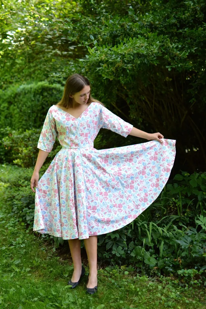 Folkwear 241 Fifties Fit And Flair Dress 1