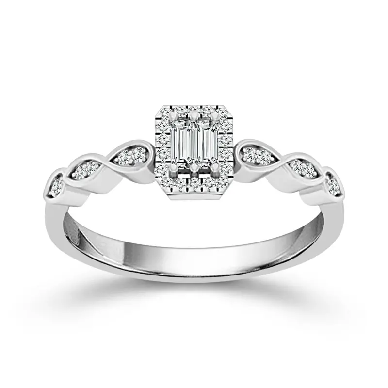 Forever Framed Baguette Diamond Promise Ring 1