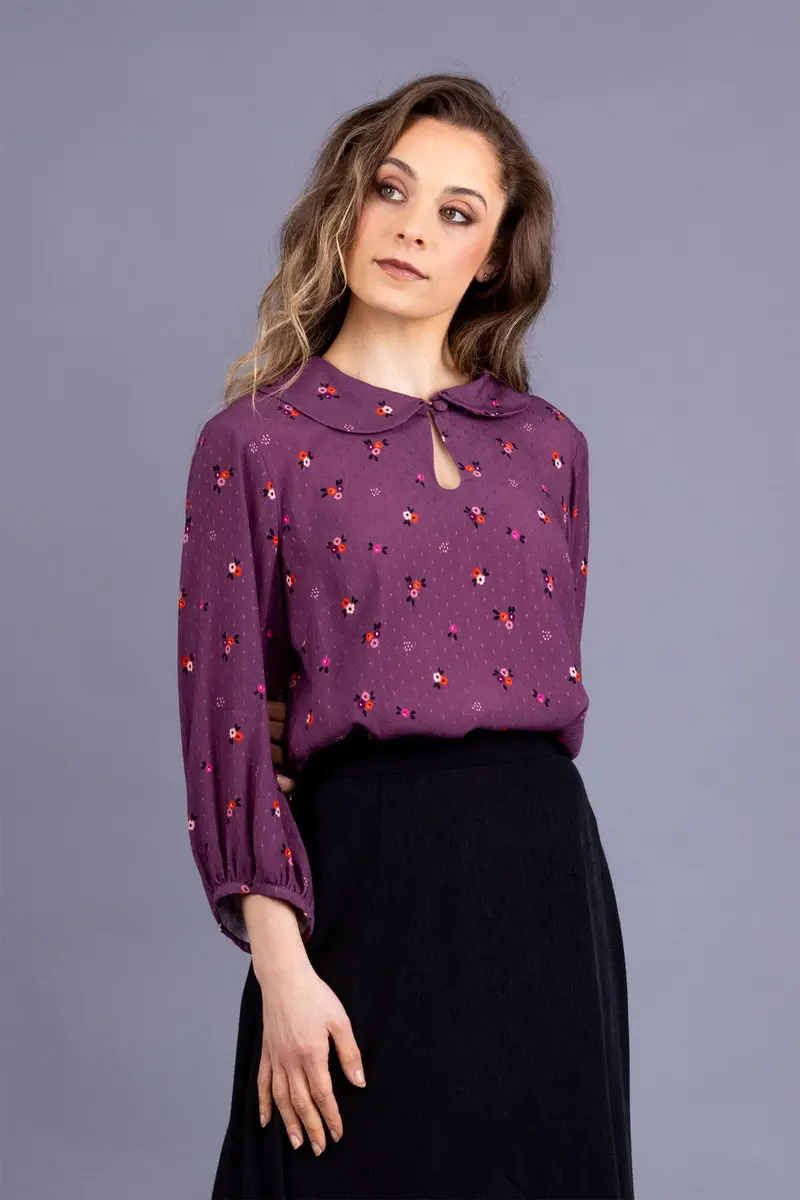 Forget-Me-Not Patterns Helmi Blouse - Printed Copy Shop Small Bust (+£7.00) 1