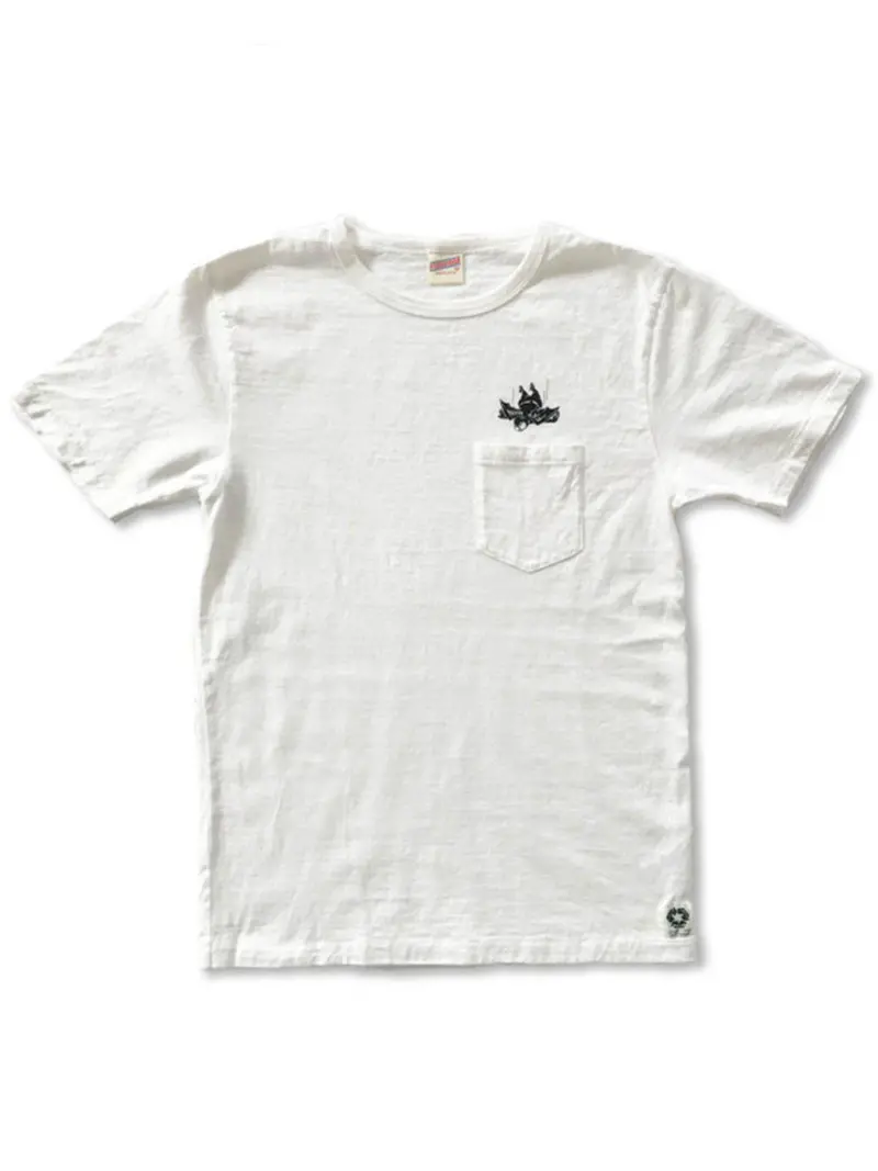 Free Rage Recycled Cotton Pocket Tee Flying Fatman White 1