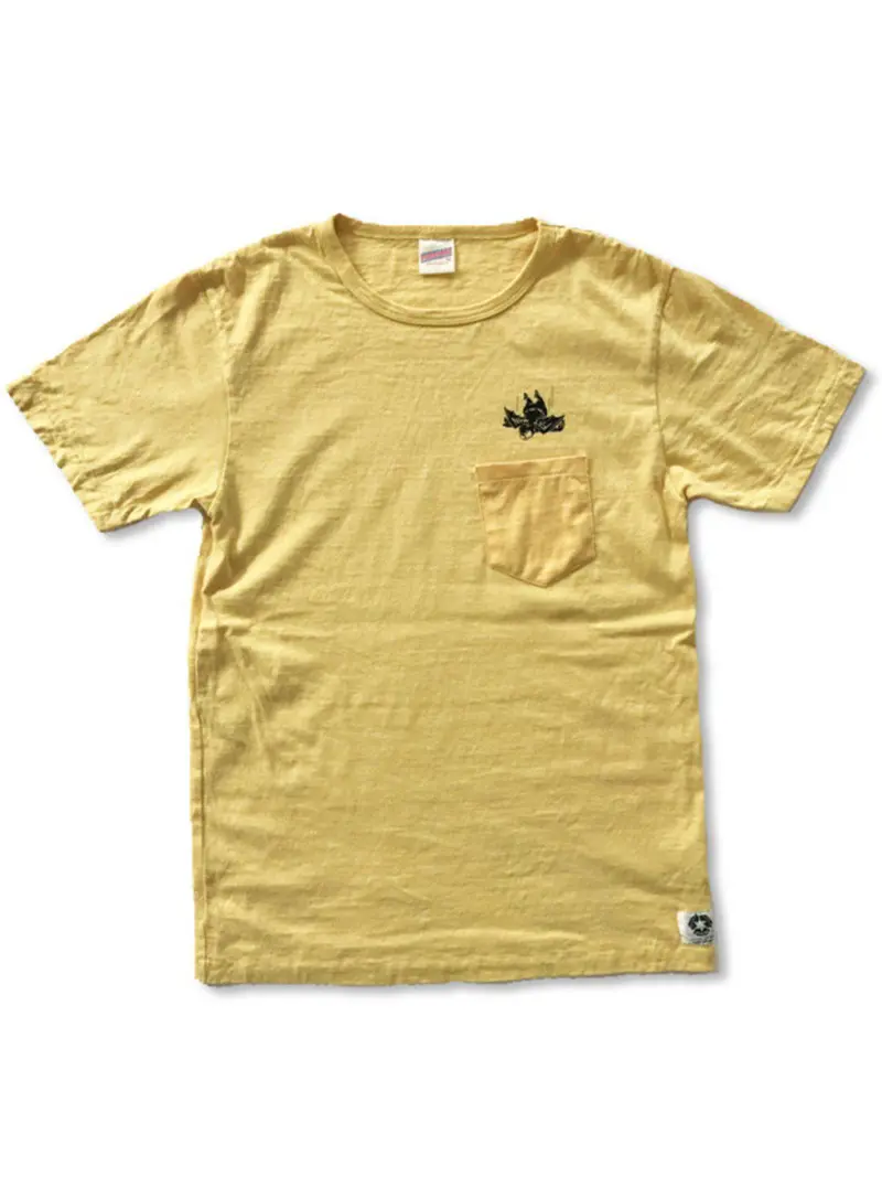 Free Rage Recycled Cotton Pocket Tee Flying Fatman Yellow 1