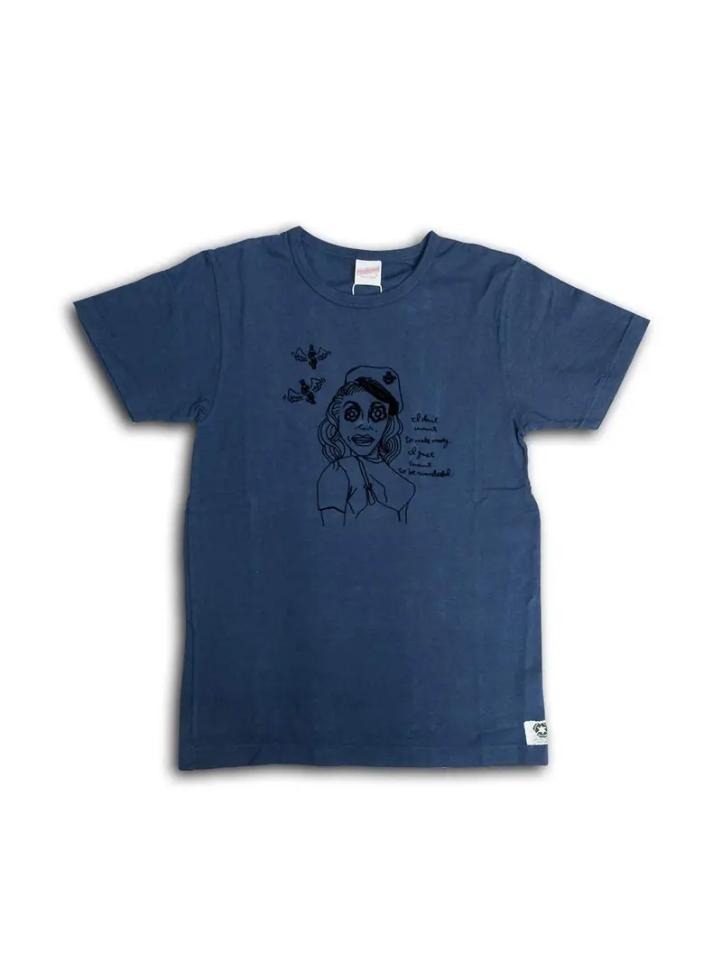 Free Rage Recycled Cotton Tee Money Navy 1