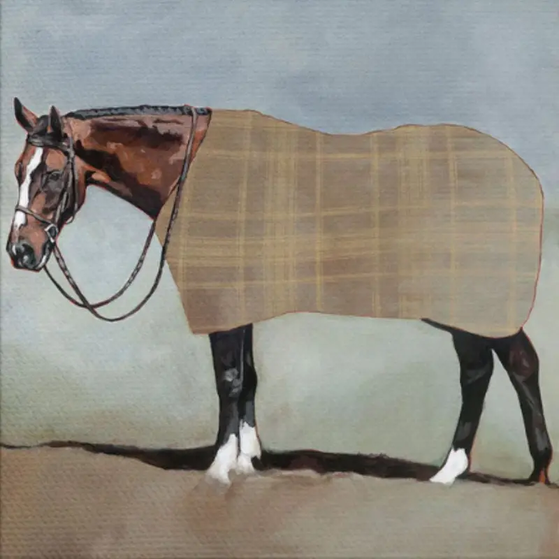 Freedom Reigns Bay Horse Equestrian Art 1