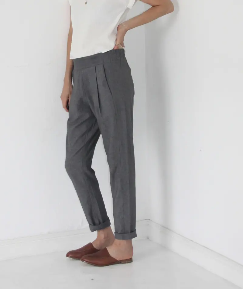 French Navy Calyer Pants 1