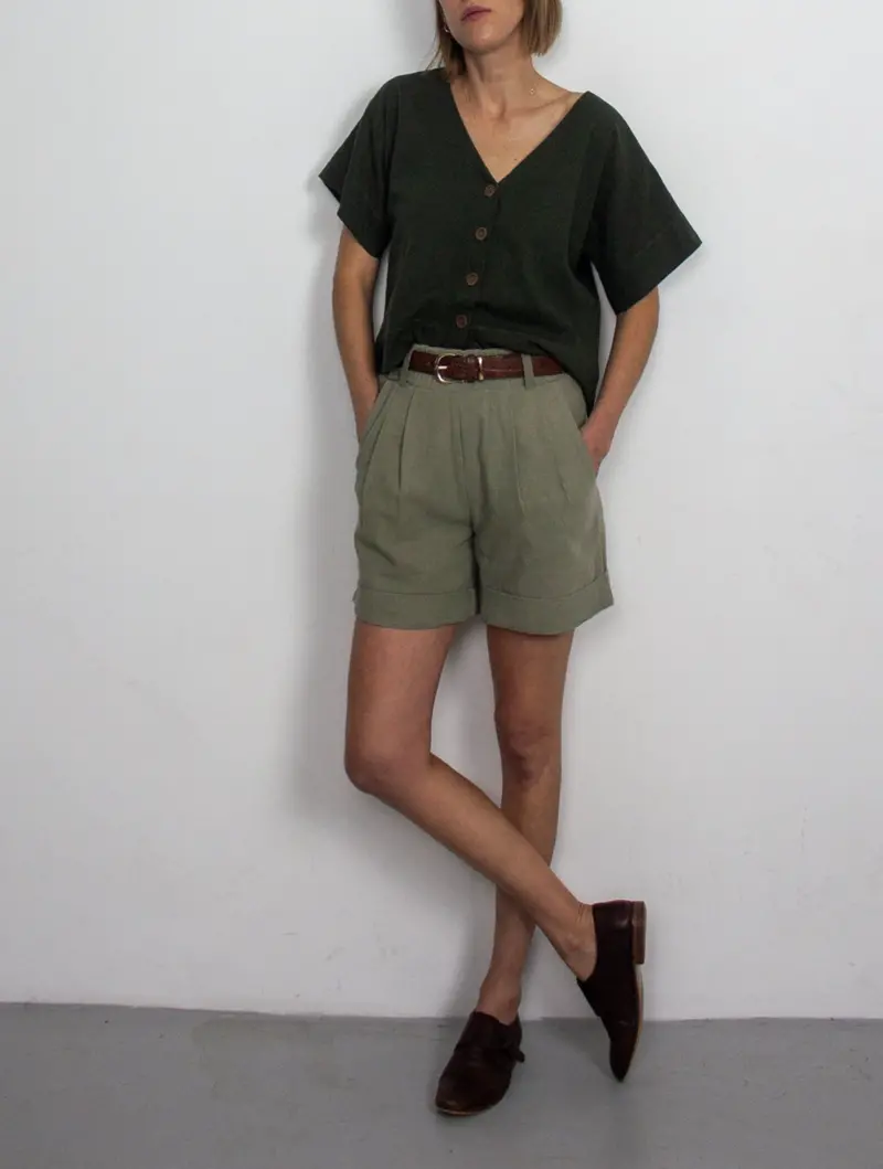 French Navy Xanel Shorts - Printed Copy Shop (+£5.00) 1
