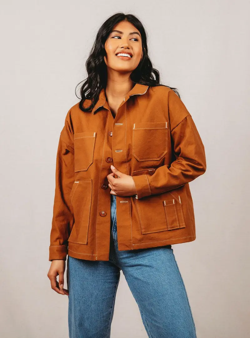 Friday Pattern Company Unisex Ilford Jacket - Printed Copy Shop Sizes Xs - Xxl (+£7.00) 1