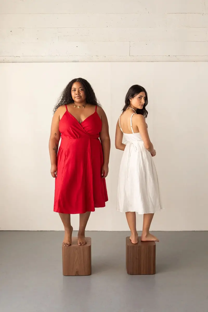 Friday Pattern Company Wren Wrap Dress 1