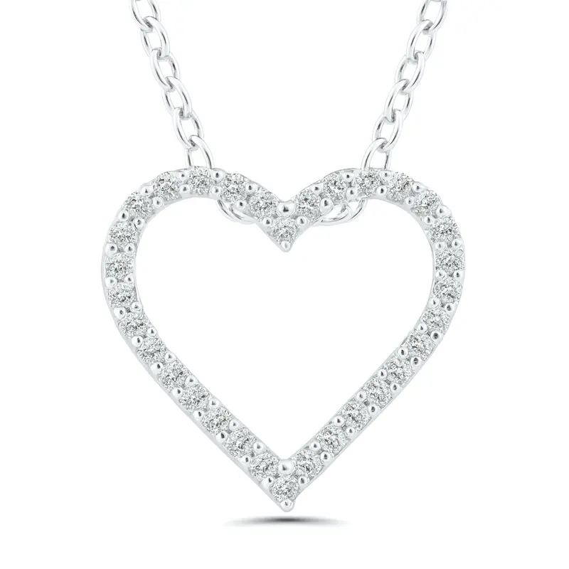 Frosted Heart Pendant 1