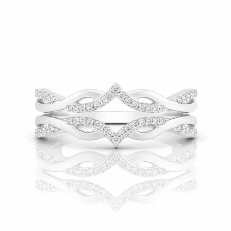 Frosted Peak Diamond Ring Guard 1