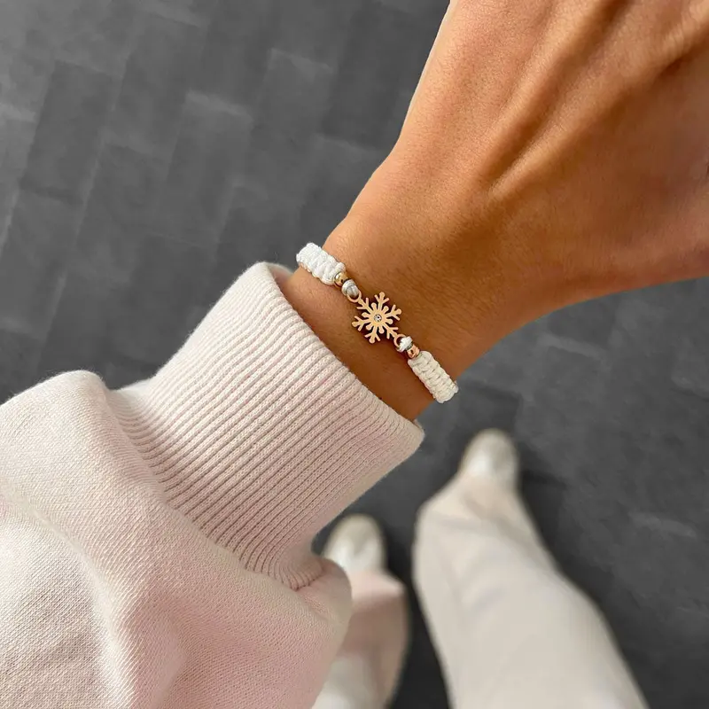 Frozen Snowflake Braided Bracelet 2