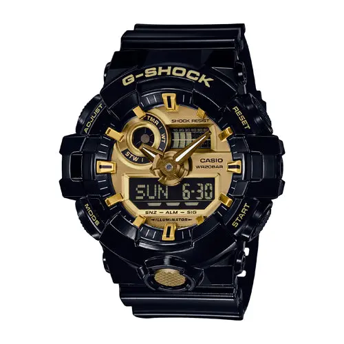 G-Shock® Dual Display Black Gold Chronograph 1