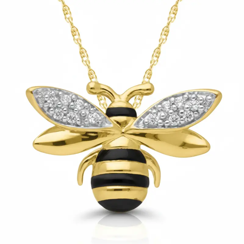 Garden Honeybee Necklace 1