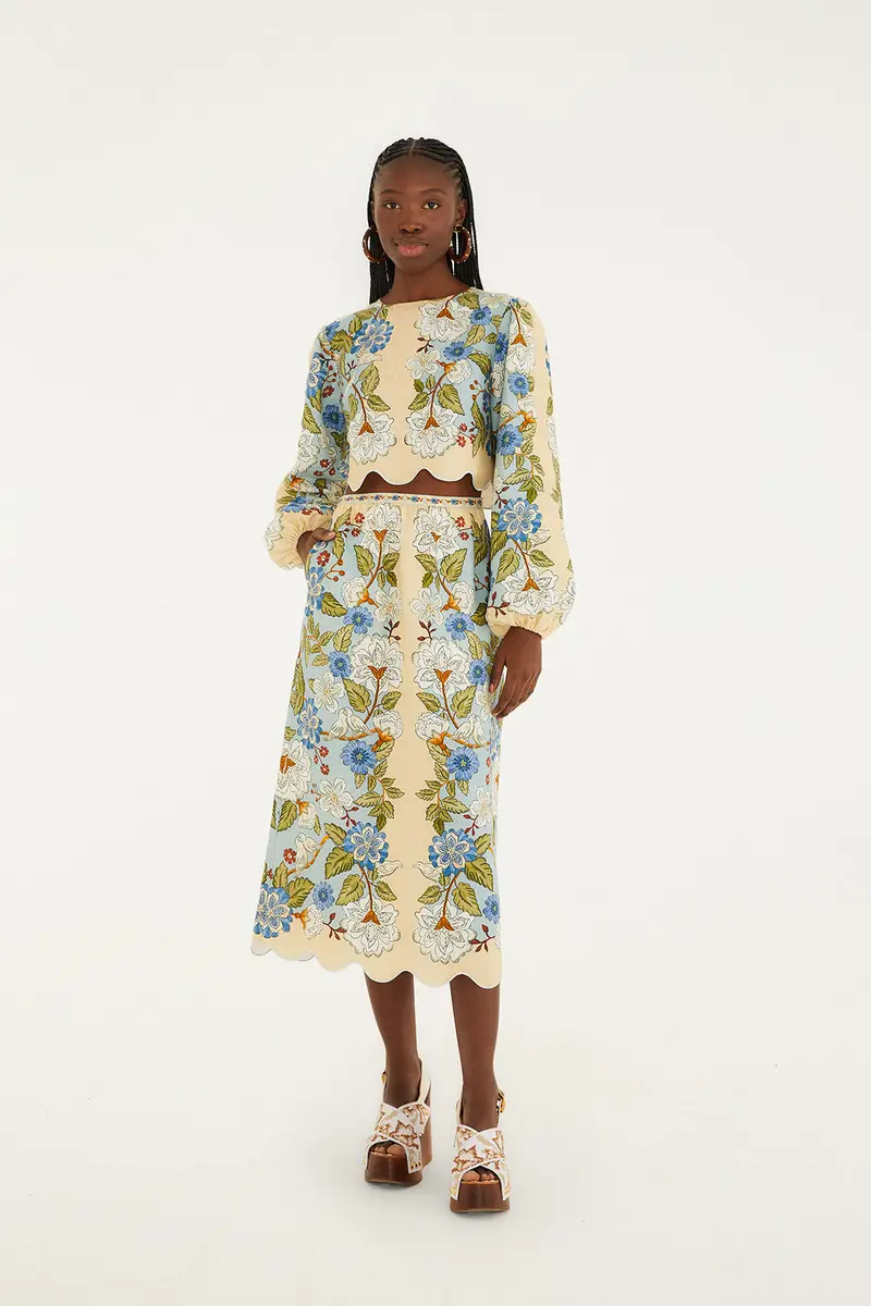 Garden Scarf Ls Blouse 1