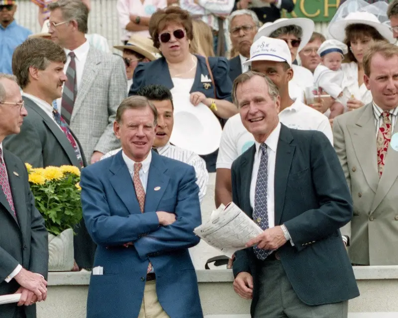 George Bush With Will Farish 1