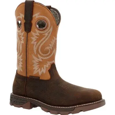 Georgia Boot Men's Carbo-Tec Flx 11-Inch Waterproof Alloy Toe Pull On Work Boot 1