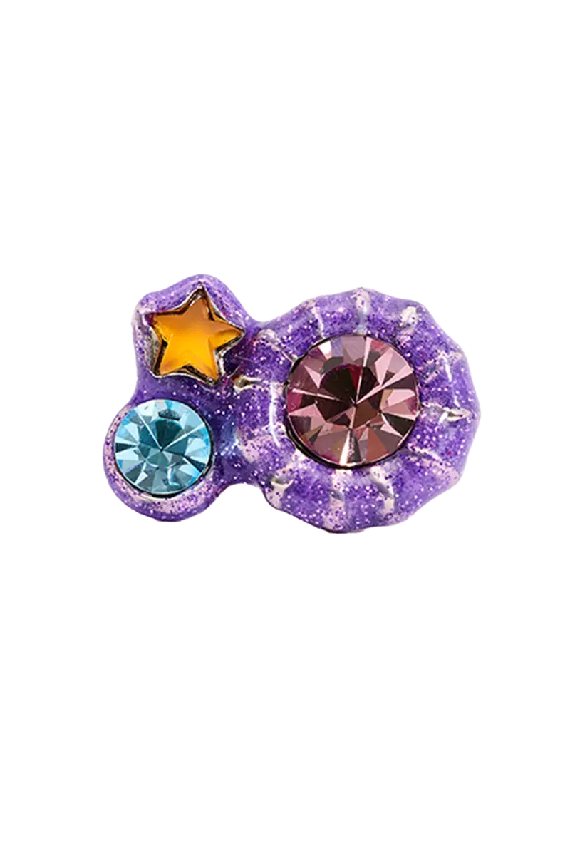 Glitter Lilac Candy Gem Ring 1