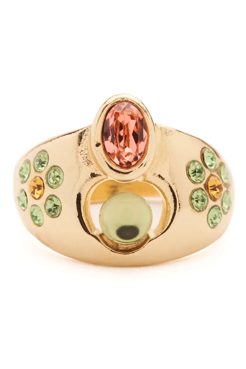 Gold Apple Cosmic Daisy Ring 1