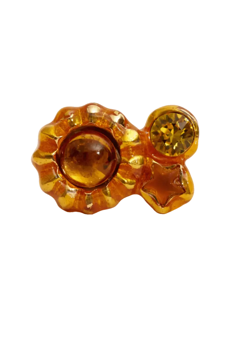 Gold Candy Gem Ring 1