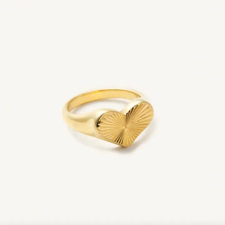 Gold Heart Ring 1