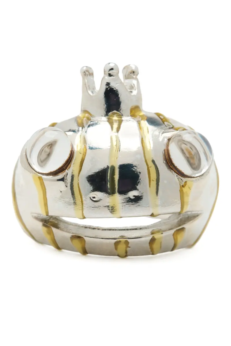 Gold Stripe Frog Prince Ring 1