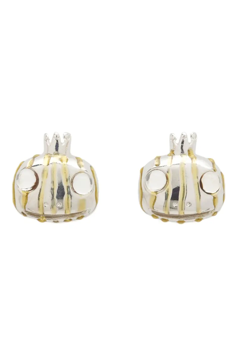 Gold Stripe Frog Prince Studs 1