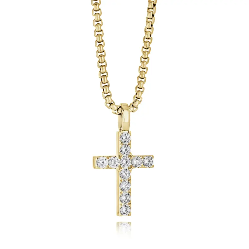 Gold Valor Cross Pendant 1