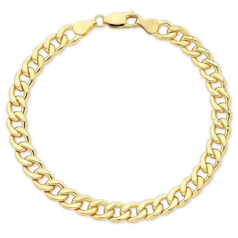 Golden Edge Curb Bracelet 1