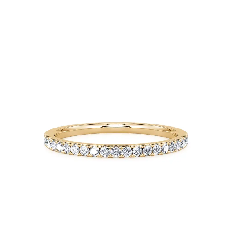 Golden Frost Diamond Anniversary Band 2